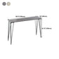 Stone Bar Dining Table Industrial Bar Dining Table with 4 Black Legs Clearhalo 'Bar Furniture' 'Bar Tables' 'bar_tables' 'furn' 'furn_bar_tables' 'Furniture' 'furniture_bar_tables' 'Kitchen & Dining Furniture' 4759687