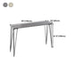 Stone Bar Dining Table Industrial Bar Dining Table with 4 Black Legs Clearhalo 'Bar Furniture' 'Bar Tables' 'bar_tables' 'furn' 'furn_bar_tables' 'Furniture' 'furniture_bar_tables' 'Kitchen & Dining Furniture' 4759689