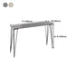 Stone Bar Dining Table Industrial Bar Dining Table with 4 Black Legs Clearhalo 'Bar Furniture' 'Bar Tables' 'bar_tables' 'furn' 'furn_bar_tables' 'Furniture' 'furniture_bar_tables' 'Kitchen & Dining Furniture' 4759691