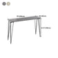 Stone Bar Dining Table Industrial Bar Dining Table with 4 Black Legs Clearhalo 'Bar Furniture' 'Bar Tables' 'bar_tables' 'furn' 'furn_bar_tables' 'Furniture' 'furniture_bar_tables' 'Kitchen & Dining Furniture' 4759692