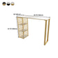 Stone Bar Table Traditional Luxury Rectangle Bar Table with Sled Base Clearhalo 'Bar Furniture' 'Bar Tables' 'bar_tables' 'Furniture' 'furniture_bar_tables' 'Kitchen & Dining Furniture' 4759703