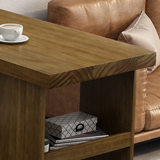 Rectangle Wood Bar Dining Table Contemporary Bar Table with Sled Base Clearhalo 'Bar Furniture' 'Bar Tables' 'bar_tables' 'furn' 'furn_bar_tables' 'Furniture' 'furniture_bar_tables' 'Kitchen & Dining Furniture' 4759749