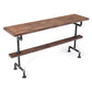 Pine Wood Bar Table Industrial Bar Dining Table with Trestle Base in Black Clearhalo 'Bar Furniture' 'Bar Tables' 'bar_tables' 'furn' 'furn_bar_tables' 'Furniture' 'furniture_bar_tables' 'Kitchen & Dining Furniture' 4759761