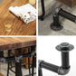 Pine Wood Bar Table Industrial Bar Dining Table with Trestle Base in Black Clearhalo 'Bar Furniture' 'Bar Tables' 'bar_tables' 'furn' 'furn_bar_tables' 'Furniture' 'furniture_bar_tables' 'Kitchen & Dining Furniture' 4759762