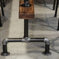 Pine Wood Bar Table Industrial Bar Dining Table with Trestle Base in Black Clearhalo 'Bar Furniture' 'Bar Tables' 'bar_tables' 'furn' 'furn_bar_tables' 'Furniture' 'furniture_bar_tables' 'Kitchen & Dining Furniture' 4759763
