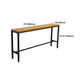 Pine Wood Bar Dining Table Industrial Bar Dining Table with Trestle Base in Black Clearhalo 'Bar Furniture' 'Bar Tables' 'bar_tables' 'furn' 'furn_bar_tables' 'Furniture' 'furniture_bar_tables' 'Kitchen & Dining Furniture' 4759796