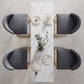 White Stone Top Bar Dining Table Traditional Luxury Bar Table with Sled Base in Gold Clearhalo 'Bar Furniture' 'Bar Tables' 'bar_tables' 'furn' 'furn_bar_tables' 'Furniture' 'furniture_bar_tables' 'Kitchen & Dining Furniture' 4759823