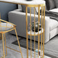 Stone Top Bar Table Traditional Luxury Bar Table with Sled Base Clearhalo 'Bar Furniture' 'Bar Tables' 'bar_tables' 'furn' 'furn_bar_tables' 'Furniture' 'furniture_bar_tables' 'Kitchen & Dining Furniture' 4759875