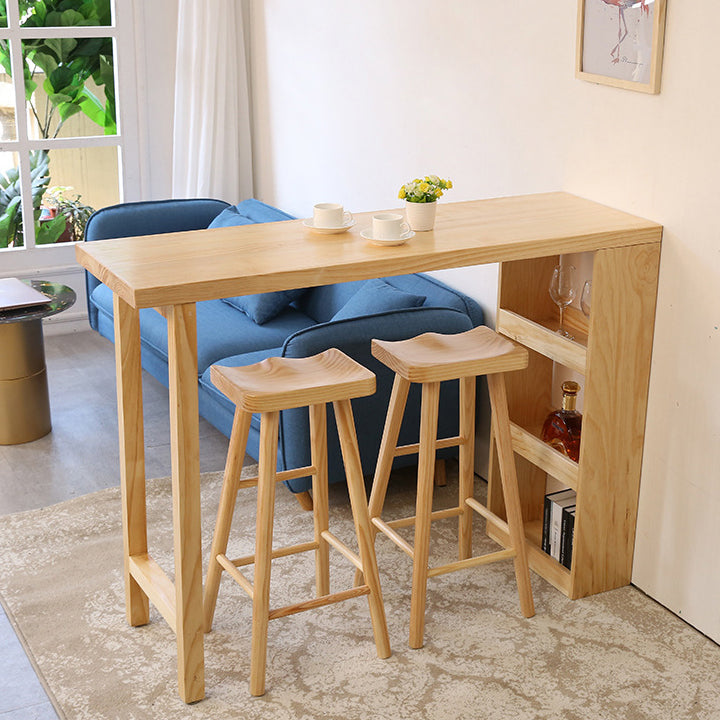 Contemporary Dining Bar Counter Table Rectangle Wooden Table for Kitchen Clearhalo 'Bar Furniture' 'Bar Tables' 'bar_tables' 'furn' 'furn_bar_tables' 'Furniture' 'furniture_bar_tables' 'Kitchen & Dining Furniture' 4759910