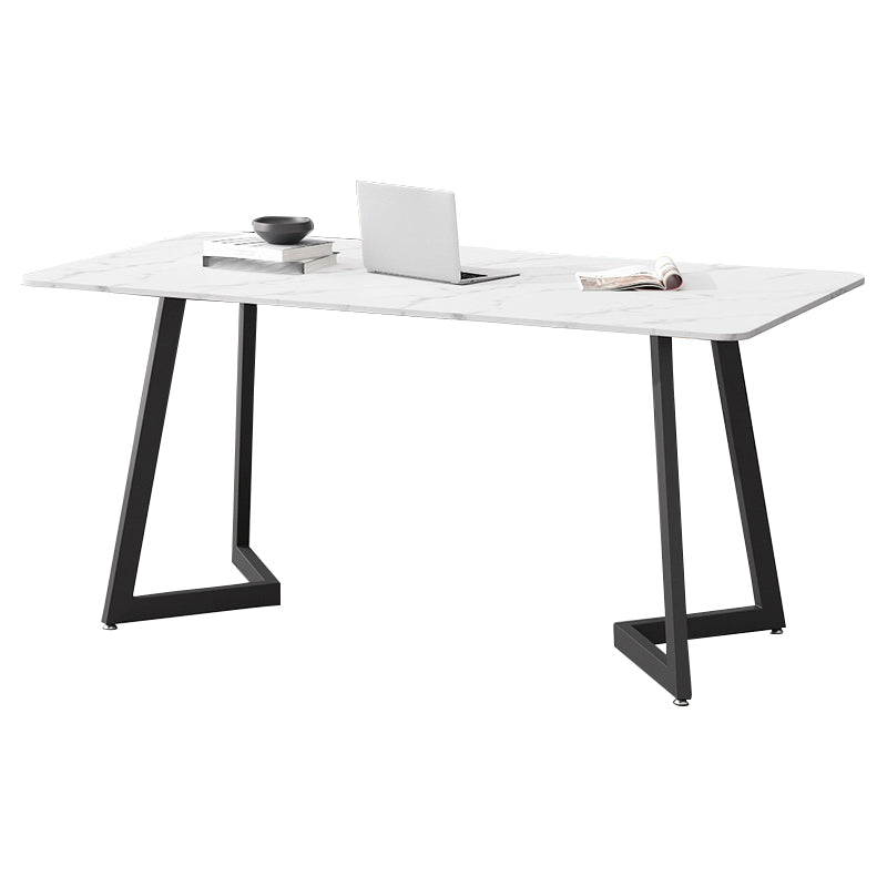 Glam 1/2 Pieces Dining Set Rectangle Stone Dining Table for Dining Room Clearhalo 'Dining Room Sets' 'Dining Tables & Seating' 'dining_room_set' 'furn' 'furn_dining_room_set' 'Furniture' 'furniture_dining_room_set' 'Kitchen & Dining Furniture' 4759919