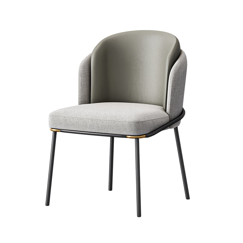 Contemporary 1/2/5 Pieces Dining Set Metal Dining Room Set for Home Use 1 Grey Chair Clearhalo 'Dining Room Sets' 'Dining Tables & Seating' 'dining_room_set' 'furn' 'furn_dining_room_set' 'Furniture' 'furniture_dining_room_set' 'Kitchen & Dining Furniture' 4759942