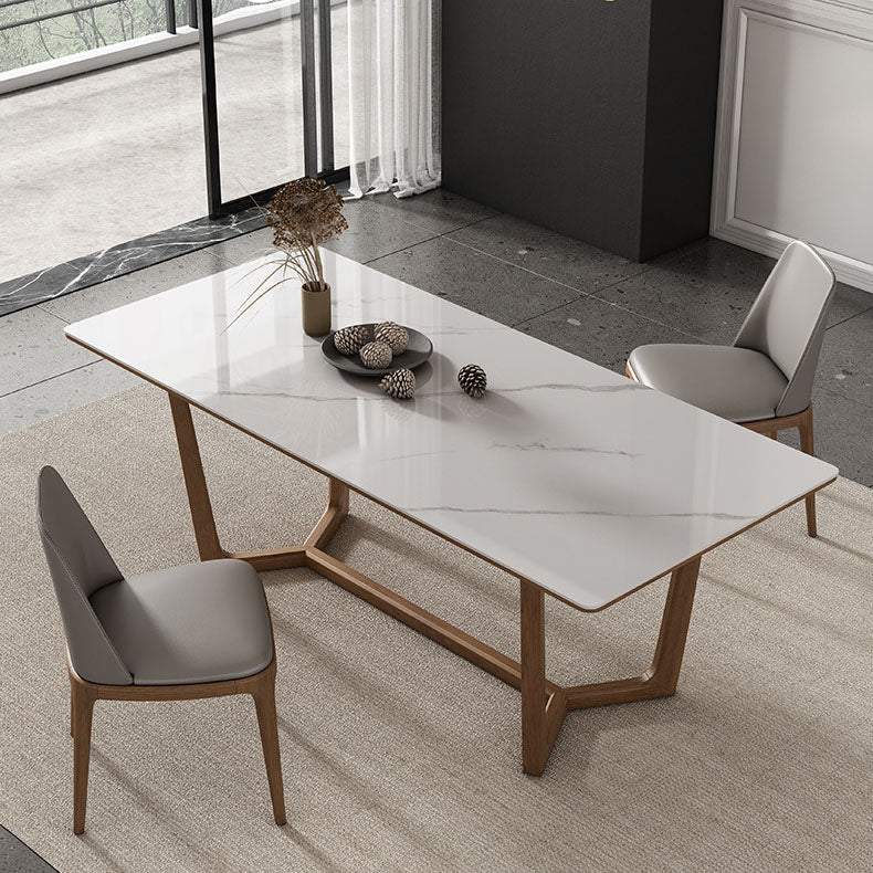 Modern 1/2/3/4/7 Pieces Dining Set Sintered Stone Dining Table Set for Home Clearhalo 'Dining Room Sets' 'Dining Tables & Seating' 'dining_room_set' 'furn' 'furn_dining_room_set' 'Furniture' 'furniture_dining_room_set' 'Kitchen & Dining Furniture' 4760017