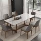 Modern 1/2/3/4/7 Pieces Dining Set Sintered Stone Dining Table Set for Home 7 Pieces: Table, 6 Chairs Clearhalo 'Dining Room Sets' 'Dining Tables & Seating' 'dining_room_set' 'furn' 'furn_dining_room_set' 'Furniture' 'furniture_dining_room_set' 'Kitchen & Dining Furniture' 4760019