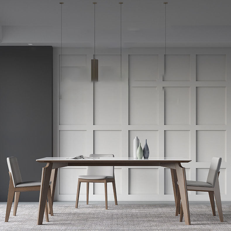 Modern 1/2/3/4/7 Pieces Dining Set Sintered Stone Dining Table Set for Home Clearhalo 'Dining Room Sets' 'Dining Tables & Seating' 'dining_room_set' 'furn' 'furn_dining_room_set' 'Furniture' 'furniture_dining_room_set' 'Kitchen & Dining Furniture' 4760021