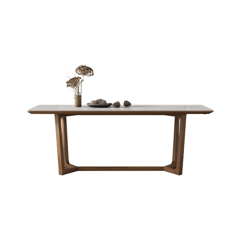 Modern 1/2/3/4/7 Pieces Dining Set Sintered Stone Dining Table Set for Home White 79"L x 39"W Clearhalo 'Dining Room Sets' 'Dining Tables & Seating' 'dining_room_set' 'furn' 'furn_dining_room_set' 'Furniture' 'furniture_dining_room_set' 'Kitchen & Dining Furniture' 4760022