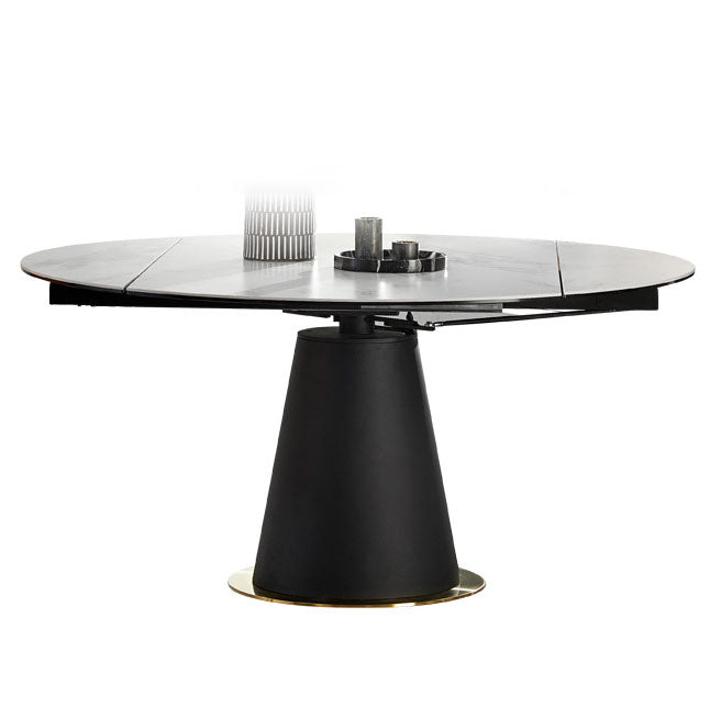 Glam 1/3/4/5/7 Pieces Dining Set Sintered Stone Dining Table Set for Dining Areas Clearhalo 'Dining Room Sets' 'Dining Tables & Seating' 'dining_room_set' 'furn' 'furn_dining_room_set' 'Furniture' 'furniture_dining_room_set' 'Kitchen & Dining Furniture' 4760057