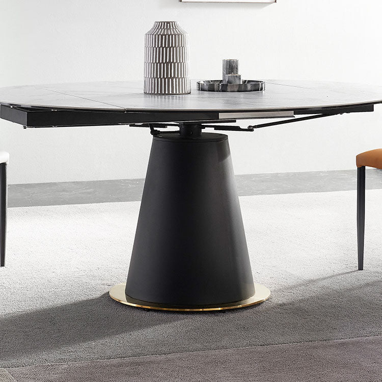 Glam 1/3/4/5/7 Pieces Dining Set Sintered Stone Dining Table Set for Dining Areas Clearhalo 'Dining Room Sets' 'Dining Tables & Seating' 'dining_room_set' 'furn' 'furn_dining_room_set' 'Furniture' 'furniture_dining_room_set' 'Kitchen & Dining Furniture' 4760060