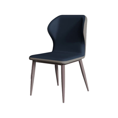 Nordic 1/6/7/8 Pieces Dining Set Sintered Stone Dining Table Set for Home 1 Blue Chair Clearhalo 'Dining Room Sets' 'Dining Tables & Seating' 'dining_room_set' 'furn' 'furn_dining_room_set' 'Furniture' 'furniture_dining_room_set' 'Kitchen & Dining Furniture' 4760070