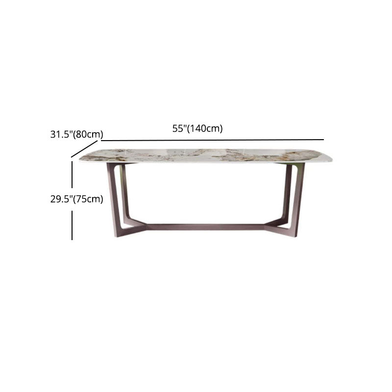 Nordic 1/6/7/8 Pieces Dining Set Sintered Stone Dining Table Set for Home Clearhalo 'Dining Room Sets' 'Dining Tables & Seating' 'dining_room_set' 'furn' 'furn_dining_room_set' 'Furniture' 'furniture_dining_room_set' 'Kitchen & Dining Furniture' 4760086