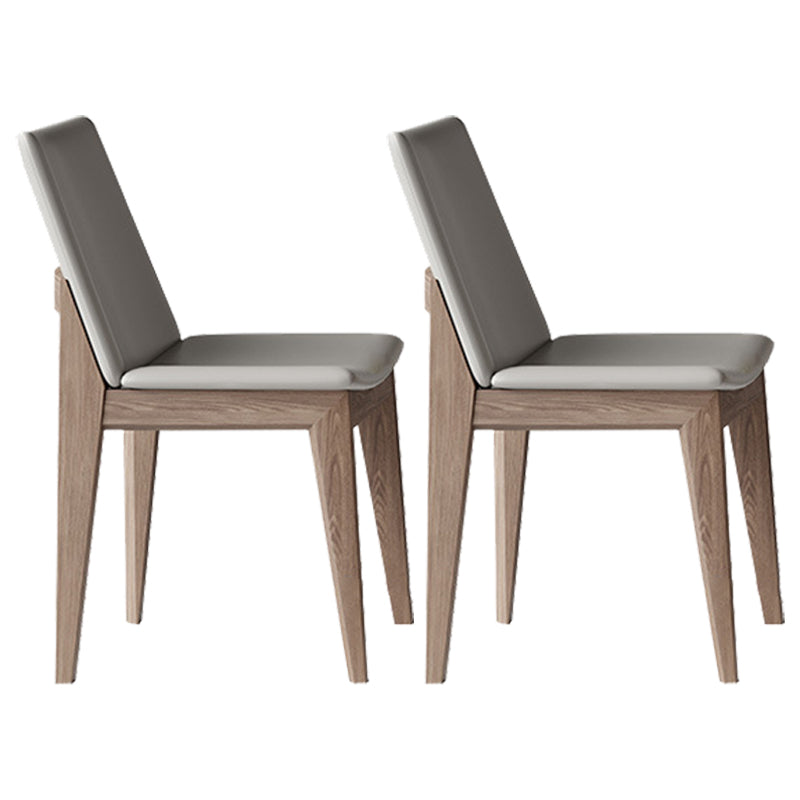 Nordic 1/2/5/7 Pieces Dining Set Sintered Stone Dining Table with Wooden Chairs 2 Grey Chairs Clearhalo 'Dining Room Sets' 'Dining Tables & Seating' 'dining_room_set' 'furn' 'furn_dining_room_set' 'Furniture' 'furniture_dining_room_set' 'Kitchen & Dining Furniture' 4760132