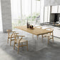 Modern 1/2/5 Pieces Rectangle Dining Table Set Solid Wood Dining Table with Chairs 5 Pieces: Table, 4 Chairs Clearhalo 'Dining Room Sets' 'Dining Tables & Seating' 'dining_room_set' 'furn' 'furn_dining_room_set' 'Furniture' 'furniture_dining_room_set' 'Kitchen & Dining Furniture' 4760162