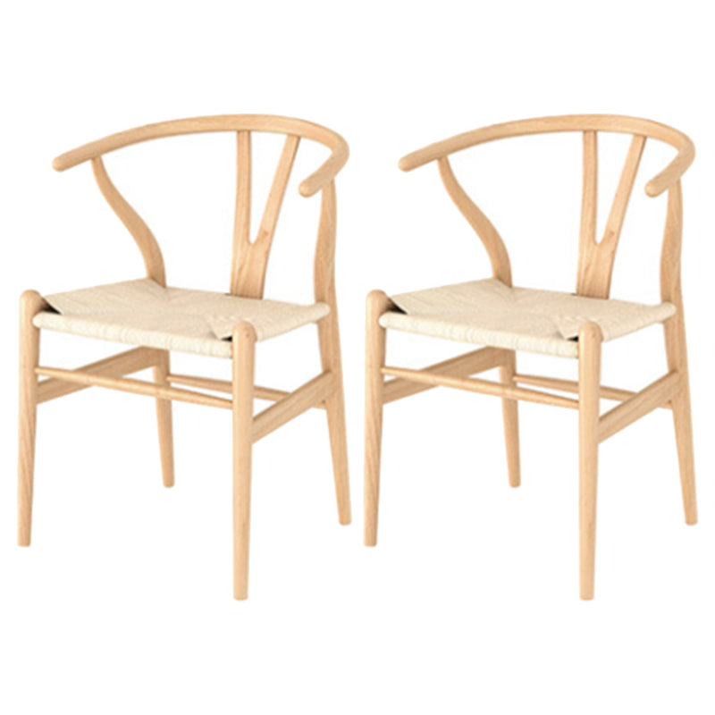 Modern 1/2/5 Pieces Rectangle Dining Table Set Solid Wood Dining Table with Chairs 2 Wood Chairs Clearhalo 'Dining Room Sets' 'Dining Tables & Seating' 'dining_room_set' 'furn' 'furn_dining_room_set' 'Furniture' 'furniture_dining_room_set' 'Kitchen & Dining Furniture' 4760164