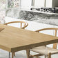Modern 1/2/5 Pieces Rectangle Dining Table Set Solid Wood Dining Table with Chairs Clearhalo 'Dining Room Sets' 'Dining Tables & Seating' 'dining_room_set' 'furn' 'furn_dining_room_set' 'Furniture' 'furniture_dining_room_set' 'Kitchen & Dining Furniture' 4760171