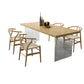 Modern 1/2/5 Pieces Rectangle Dining Table Set Solid Wood Dining Table with Chairs Clearhalo 'Dining Room Sets' 'Dining Tables & Seating' 'dining_room_set' 'furn' 'furn_dining_room_set' 'Furniture' 'furniture_dining_room_set' 'Kitchen & Dining Furniture' 4760173