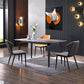Modern 1/2/4/7 Pieces Dinette Set with Grey Sintered Stone Top Rectangle Dining Table Set 4 Pieces: Table, 3 Chairs Clearhalo 'Dining Room Sets' 'Dining Tables & Seating' 'dining_room_set' 'furn' 'furn_dining_room_set' 'Furniture' 'furniture_dining_room_set' 'Kitchen & Dining Furniture' 4760185