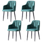 Modern 1/4/5 Pieces Dining Set Metal Dining Room Set for Small Space 4 Green Chairs Clearhalo 'Dining Room Sets' 'Dining Tables & Seating' 'dining_room_set' 'furn' 'furn_dining_room_set' 'Furniture' 'furniture_dining_room_set' 'Kitchen & Dining Furniture' 4760224