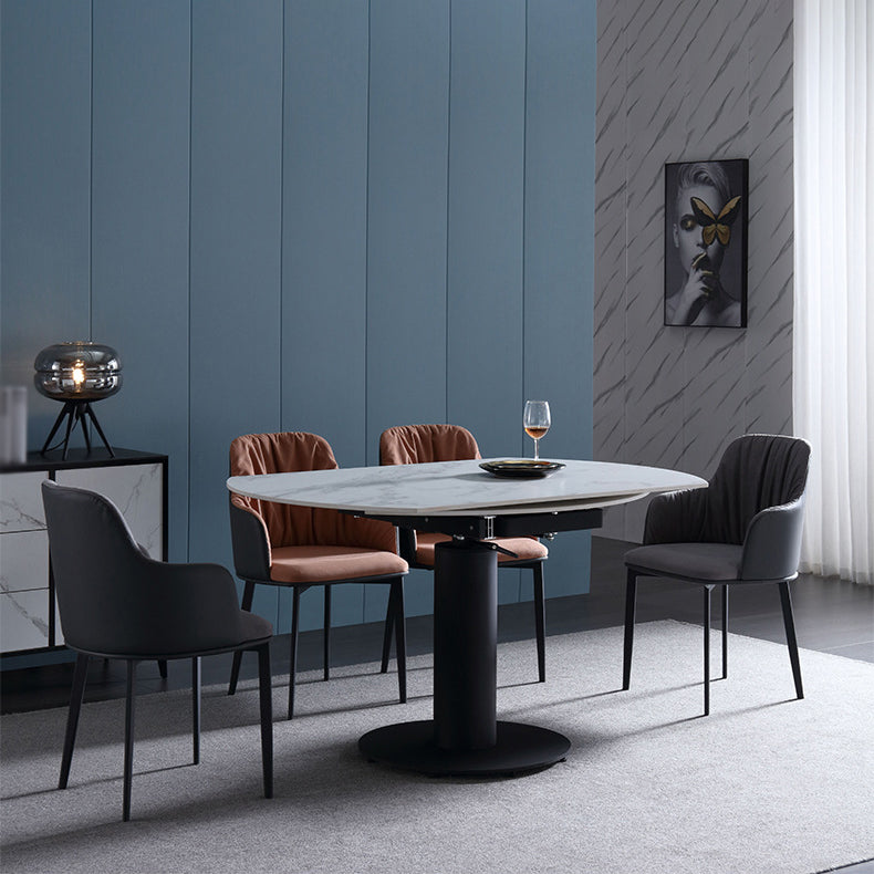 Modern 1/4/5 Pieces Dining Set Metal Dining Room Set for Small Space Clearhalo 'Dining Room Sets' 'Dining Tables & Seating' 'dining_room_set' 'furn' 'furn_dining_room_set' 'Furniture' 'furniture_dining_room_set' 'Kitchen & Dining Furniture' 4760225