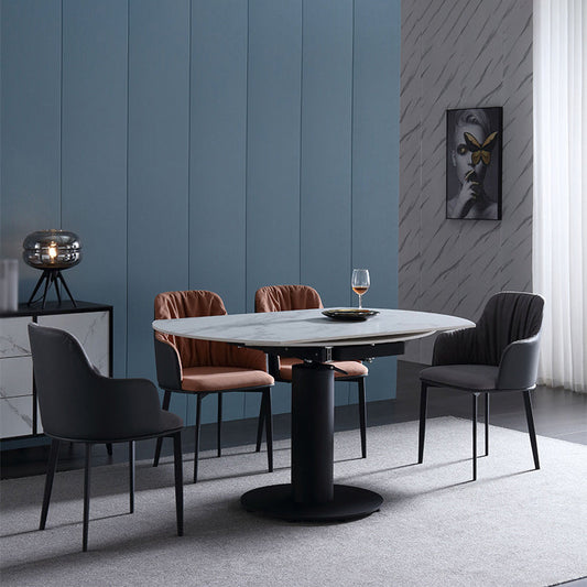 Modern 1/4/5 Pieces Dining Set Metal Dining Room Set for Small Space Clearhalo 'Dining Room Sets' 'Dining Tables & Seating' 'dining_room_set' 'furn' 'furn_dining_room_set' 'Furniture' 'furniture_dining_room_set' 'Kitchen & Dining Furniture' 4760225