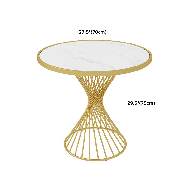 Glam Style 1/3/4/5 Pieces Dining Set Sintered Stone Dining Table Set Clearhalo 'Dining Room Sets' 'Dining Tables & Seating' 'dining_room_set' 'Furniture' 'furniture_dining_room_set' 'Kitchen & Dining Furniture' 4760267