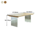 Solid Wood Top Dining Table Rectangle Pine Wood Table with Sled Base Clearhalo 'Dining Tables & Seating' 'Dining Tables' 'dining_table' 'furn' 'furn_dining_table' 'Furniture' 'furniture_dining_table' 'Kitchen & Dining Furniture' 'kitchen' 'kitchen_dining_table' 4760342
