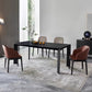 Modern Pine Wood Table for Restaurant Rectangle Black Dining Table with 4 Legs Black Without Chairs Clearhalo 'Dining Tables & Seating' 'Dining Tables' 'dining_table' 'furn' 'furn_dining_table' 'Furniture' 'furniture_dining_table' 'Kitchen & Dining Furniture' 'kitchen' 'kitchen_dining_table' 4760343