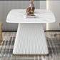 Sintered Stone Dining Table Traditional Luxury Dining Table with Pedestal Base Clearhalo 'Dining Tables & Seating' 'Dining Tables' 'dining_table' 'furn' 'furn_dining_table' 'Furniture' 'furniture_dining_table' 'Kitchen & Dining Furniture' 'kitchen' 'kitchen_dining_table' 4760367