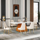 Sintered Stone Dining Table Traditional Luxury Dining Table with Pedestal Base Clearhalo 'Dining Tables & Seating' 'Dining Tables' 'dining_table' 'furn' 'furn_dining_table' 'Furniture' 'furniture_dining_table' 'Kitchen & Dining Furniture' 'kitchen' 'kitchen_dining_table' 4760371