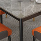 Traditional Luxury Rectangle Dining Table Stone Dinner Table with 4-foot Clearhalo 'Dining Tables & Seating' 'Dining Tables' 'dining_table' 'furn' 'furn_dining_table' 'Furniture' 'furniture_dining_table' 'Kitchen & Dining Furniture' 'kitchen' 'kitchen_dining_table' 4760384