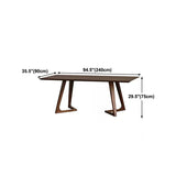 Solid Wood Top Dining Table Rectangle Pine Wood Table with Double Pedestal Base Clearhalo 'Dining Tables & Seating' 'Dining Tables' 'dining_table' 'furn' 'furn_dining_table' 'Furniture' 'furniture_dining_table' 'Kitchen & Dining Furniture' 'kitchen' 'kitchen_dining_table' 4760453