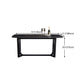 Industrial Rectangle Furniture Trestle Base Dining Site Table for Dining Room Clearhalo 'Dining Tables & Seating' 'Dining Tables' 'dining_table' 'furn' 'furn_dining_table' 'Furniture' 'furniture_dining_table' 'Kitchen & Dining Furniture' 'kitchen' 'kitchen_dining_table' 4760466