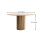 Round Shape Modern Dining Table Wood Color Fixed Table with Solid Wood Clearhalo 'Dining Tables & Seating' 'Dining Tables' 'dining_table' 'furn' 'furn_dining_table' 'Furniture' 'furniture_dining_table' 'Kitchen & Dining Furniture' 'kitchen' 'kitchen_dining_table' 4760484