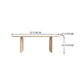 Oval Solid Wood Dining Table Modern Double Pedestal Table for Dining Room Clearhalo 'Dining Tables & Seating' 'Dining Tables' 'dining_table' 'furn' 'furn_dining_table' 'Furniture' 'furniture_dining_table' 'Kitchen & Dining Furniture' 'kitchen' 'kitchen_dining_table' 4760492