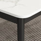 Sintered Stone Dining Table Traditional Luxury 4 Legs Table with Metal Base Clearhalo 'Dining Tables & Seating' 'Dining Tables' 'dining_table' 'furn' 'furn_dining_table' 'Furniture' 'furniture_dining_table' 'Kitchen & Dining Furniture' 'kitchen' 'kitchen_dining_table' 4760504