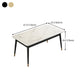 Sintered Stone Dining Table Traditional Luxury 4 Legs Table with Metal Base Clearhalo 'Dining Tables & Seating' 'Dining Tables' 'dining_table' 'furn' 'furn_dining_table' 'Furniture' 'furniture_dining_table' 'Kitchen & Dining Furniture' 'kitchen' 'kitchen_dining_table' 4760513