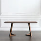 Rectangle Wood Dining Table Pine Solid Wood Table Modern with Double Pedestal Base 55.1"L x 27.6"W x 29.5"H Without Chairs Clearhalo 'Dining Tables & Seating' 'Dining Tables' 'dining_table' 'furn' 'furn_dining_table' 'Furniture' 'furniture_dining_table' 'Kitchen & Dining Furniture' 'kitchen' 'kitchen_dining_table' 4760518
