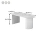 Modern Oval Dining Table Wood Double Pedestal Home Kitchen Dinner Table in White Clearhalo 'Dining Tables & Seating' 'Dining Tables' 'dining_table' 'furn' 'furn_dining_table' 'Furniture' 'furniture_dining_table' 'Kitchen & Dining Furniture' 'kitchen' 'kitchen_dining_table' 4760556