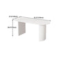 Sintered Stone and Ash Wood White Table Modern Dining Table with Double Pedestal Clearhalo 'Dining Tables & Seating' 'Dining Tables' 'dining_table' 'furn' 'furn_dining_table' 'Furniture' 'furniture_dining_table' 'Kitchen & Dining Furniture' 'kitchen' 'kitchen_dining_table' 4760573