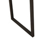 Modern Stone and Steel Dinette Table Double Pedestal Dining Room Black Frame Table Clearhalo 'Dining Tables & Seating' 'Dining Tables' 'dining_table' 'furn' 'furn_dining_table' 'Furniture' 'furniture_dining_table' 'Kitchen & Dining Furniture' 'kitchen' 'kitchen_dining_table' 4760594
