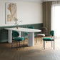 Wood Tripod Dining Table Modern White Stone Center Top Dining Site Table Clearhalo 'Dining Tables & Seating' 'Dining Tables' 'dining_table' 'furn' 'furn_dining_table' 'Furniture' 'furniture_dining_table' 'Kitchen & Dining Furniture' 'kitchen' 'kitchen_dining_table' 4760657