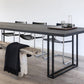 Solid Wood Top Dining Table Contemporary Dining Table with Sled Base in Black Clearhalo 'Dining Tables & Seating' 'Dining Tables' 'dining_table' 'furn' 'furn_dining_table' 'Furniture' 'furniture_dining_table' 'Kitchen & Dining Furniture' 'kitchen' 'kitchen_dining_table' 4760688
